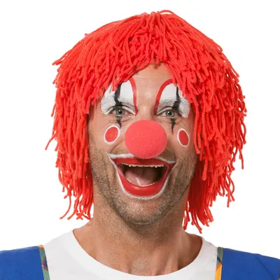 Wollperücke Clown, rot Image
