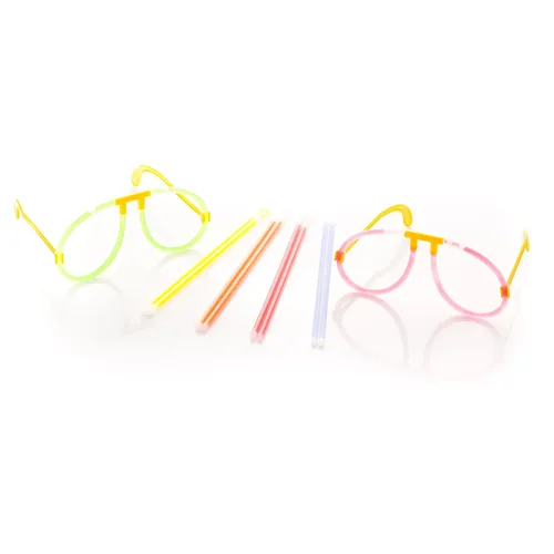 Knicklichter Brillen, 6 Stück