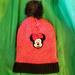 Disney Accessories | Disney Minnie Mouse Winter Hat | Color: Red/Silver | Size: Osg