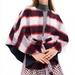Anthropologie Jackets & Coats | Anthro Andersen & Lauth Plaid Capelet Sweater Cape | Color: Blue/Red | Size: One Size