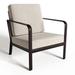Koverton Clarity Patio Chair w/ Cushion in Gray | 30.25 H x 30.25 W x 27.5 D in | Wayfair K268-11-21-A40433