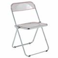 Lawrence Acrylic Folding Chair With Metal Frame - LeisureMod LF19PK