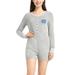 Women's Concepts Sport Gray North Carolina Tar Heels Venture Sweater Romper