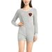 Women's Concepts Sport Heathered Gray Chicago Bears Venture Sweater Romper