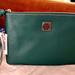 Dooney & Bourke Bags | Dooney & Bourke Tassled Leather Clutch | Color: Gold/Green | Size: Os