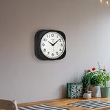 Westclox Clocks Westclox Wall Clock Glass/Plastic in Black | 9.5 H x 9.5 W x 2.5 D in | Wayfair 32948BK