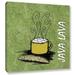 ArtWall Java Lava Gallery Wrapped Canvas 36.0 H x 36.0 W x 2.0 D in whiteCanvas in White;green | 36" x 36" | Wayfair 0dic127a3636w