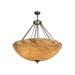 Meyda Lighting Madison 8 - Light Unique/Statement Bowl Pendant in Brown/Gray/White | 10.5 H x 36 W x 36 D in | Wayfair 151472