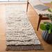 White 60 x 0.79 in Indoor Area Rug - Dakota Fields Striped Handmade Flatweave Wool Beige Area Rug Wool | 60 W x 0.79 D in | Wayfair