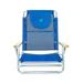 Ostrich South Beach Sand Chair, Portable Outdoor Camping Pool Recliner Metal in Blue | Wayfair SBSC-1016B