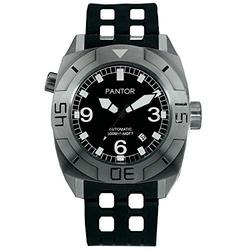 Dive Watch Pantor Seal 500M Pro Automatic Diver Watch with He-Valve Sapphire Crystal $ Rubber Strap