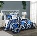 Red Barrel Studio® Fraser-Jerrett Microfiber Quilt Set Polyester/Polyfill/Microfiber in Blue | Queen Quilt + 8 Additional Pieces | Wayfair