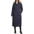 DKNY Women's Maxi Puffer Down Alternative Coat, Navy, XX-Small