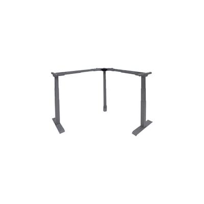 Three Leg Electric Lift Desk Frame in Silver