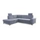 CAVADORE Ecksofa Pavia mit Bett und Stauraum / Schlafsofa inkl. Federkern, Kopfstützen, Sitztiefenverstellung & verstellbarem Armteil / 282 x 89 x 230 / Chenille: Hellblau