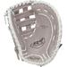 Rawlings R9 12.5" Overlapping Fastback Design Fastpitch Softball Glove - Right Hand Throw Gray