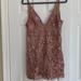 Free People Dresses | Free People Night Shimmers Sequin Mini Dress | Color: Pink/Tan | Size: 6