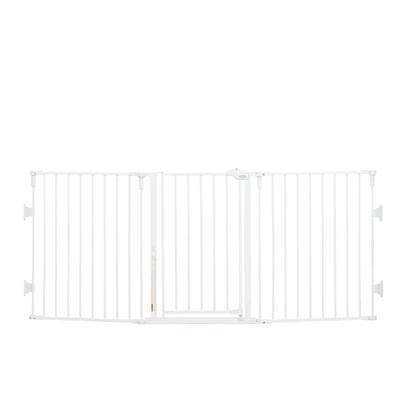 Regalo Flexi Extra Wide Metal Pet Gate, 2" L X 76" W X 30" H
