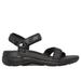 Skechers Women's GO WALK Arch Fit - Cruise Around Sandals | Size 9.0 | Black | Textile/Synthetic | Vegan | Machine Washable