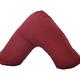 UK Care Direct MRSA/Virus Resistant Fabric Made Orthopaedic Back & Neck V Shaped Support Pillow With 2 Free Burgundy Pillow Cases - Hollowfibre Filling - Alleviates Neck Pain