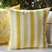 Breakwater Bay Arredondo Outdoor Throw Pillow Polyester/Polyfill/Acrylic in Orange/Yellow | 20 H x 20 W x 5 D in | Wayfair