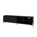 Orren Ellis Sandry TV Stand for TVs up to 70" Wood in Black | 21.02 H in | Wayfair D225211029924D93A3FB63CC4BEB3B2E