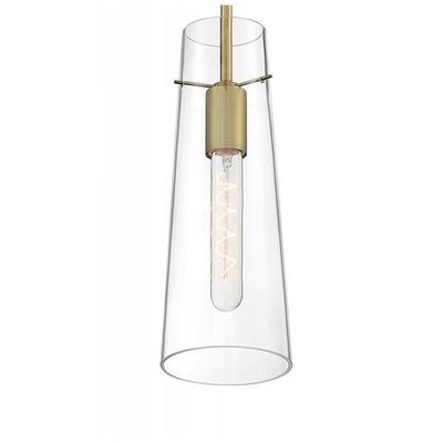 Nuvo Lighting 67410 - 1 Light 120 volt Vintage Brass Indoor Mini Pendant Light Fixture (ALONDRA 1 LIGHT MINI PENDANT)