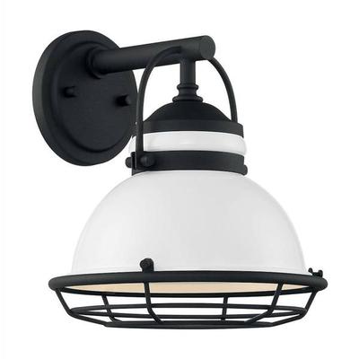 Nuvo Lighting 67081 - 1 Light 120 volt Gloss White Outdoor Wall Sconce (UPTON 1LT SM OUTDOOR WALL)