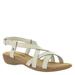 Minnetonka Sunny Slingback - Womens 8 White Sandal N