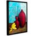 ArtWall Crimson Pursuit II Gallery Wrapped Floater-Framed Canvas in Brown/Red | 24 H x 18 W x 2 D in | Wayfair 0dic051a1824f