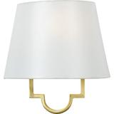 House of Hampton® Damu 1-Light Dimmable Gallery Gold Flush Mount Paper/Metal in White | 10.75 H x 10 W x 5.5 D in | Wayfair