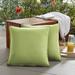 Wade Logan® Parvati Outdoor Square Pillow Cover & Insert Polyester/Polyfill blend in Red | 18 H x 18 W x 6 D in | Wayfair