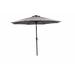 Bayou Breeze 9' Hexagonal Lighted Market Umbrella, Polyester in Gray | 93.5 H in | Wayfair F20719F314CC4B8787B05838B2787008