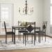 Easingwold 4 - Person Dining Set Wood/Upholstered/Metal in Brown Laurel Foundry Modern Farmhouse® | Wayfair 398A02D3AD9B4A62BCBD675871C04AE9