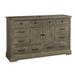 Birch Lane™ Westgate 9 Drawer Combo Dresser Wood in Brown/Gray/Green | 40 H x 66 W x 18 D in | Wayfair 9875A12ED7EA41A6996556FB9DAB7BBD