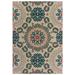 Blue/Gray 94 x 0.12 in Area Rug - Lark Manor™ Izola Oriental Grey/Teal Indoor/Outdoor Area Rug, Polypropylene | 94 W x 0.12 D in | Wayfair