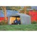 ShelterLogic 8 Ft. W x 24 Ft. D Garage Metal in Gray | 144 H x 96 W x 288 D in | Wayfair 72434