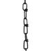 RCH Supply Company Double Loop Lighting Fixture Chain or Chain Break (3 feet) Steel in Black | 36 H x 0.47 W x 0.12 D in | Wayfair CH-S52-01-BLK-3