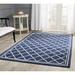 Blue/Navy 84 x 0.4 in Area Rug - House of Hampton® Daneya Geometric Navy/Beige Area Rug Polypropylene | 84 W x 0.4 D in | Wayfair