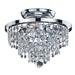 House of Hampton® Delisle 3 - Light 10" Unique/Statement Tiered Semi Flush Mount Crystal | 8.5 H x 10 W x 10 D in | Wayfair