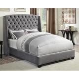 Rosdorf Park Kirya Tufted Standard Bed Upholstered/Polyester | 63 H x 71 W x 89 D in | Wayfair FBE941B0D1AC4028AFC296993491F42B