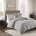 House of Hampton® Duke Faux Fur 3 Piece Comforter Set Polyester/Polyfill/Microfiber in Gray | King/Cal. King Comforter + 2 King Shams | Wayfair