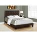 Red Barrel Studio® Bed, Queen Size, Platform, Bedroom, Frame, Upholstered, Pu Leather Look, Brown, Transitional Metal in White/Brown | Wayfair