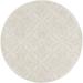 White 93 x 0.375 in Area Rug - Charlton Home® Dutchess Geometric Handmade Wool Ivory Area Rug Wool | 93 W x 0.375 D in | Wayfair