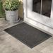 Matterly WaterHog Boxwood Indoor Outdoor Door Mat Synthetics in Black/Brown | Rectangle 23" x 35" | Wayfair 20378520023