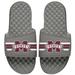 Men's ISlide Gray Mississippi State Bulldogs Varsity Stripes Slide Sandals
