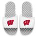 Men's ISlide White Wisconsin Badgers Primary Logo Slide Sandals
