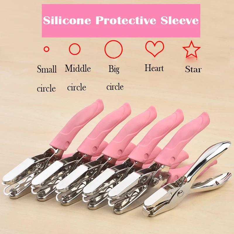 Tenwin perforateur papier coeur rond étoile forme métal manuel Scrapbook bricolage feuilles mobiles papier école bureau reliure papeterie