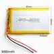 Batterie LiPo aste en lithium polymère 3.7V 3000mAh pour batterie externe tablette PC Pad