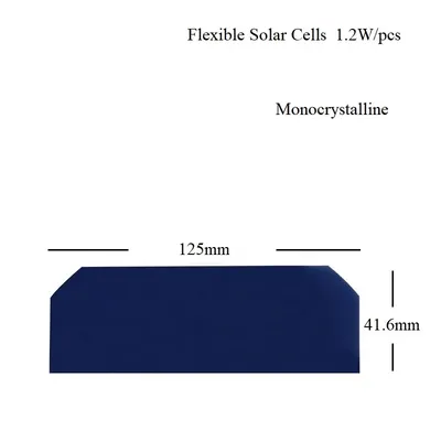 Panneau solaire flexible en silicium monocristallin 1/3 Sunpower 0.5V 1.2W haute efficacité 23%